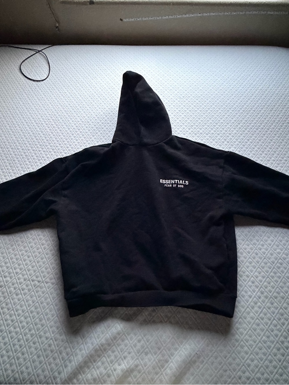 Essentials Fear Of God Men's Black Hoodie Sweater